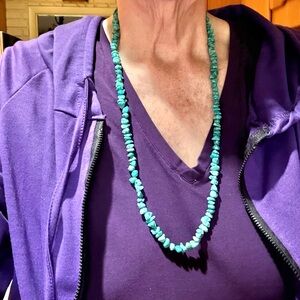 Vintage Native American Turquoise Nugget Necklace